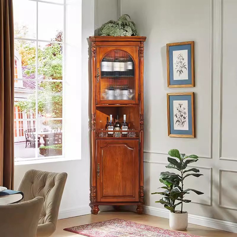 Cerise Solid Wood+Glass Display Cases