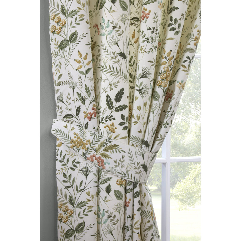 Cotton Blend Room Darkening Curtain Panel Pair, 90x72"