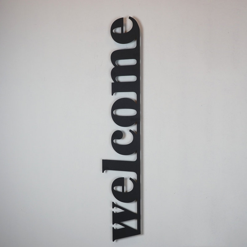 Elegant Black Decorative Metal Wall Accessory, 7.1 x 38.6 inches | 100% Steel, Thickness: 0.06 inches | Lightweight at 2.2 lbs, Perfect for Home Decor & Modern Spaces, Durable and Stylish Design