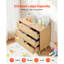 Commode 3 tiroirs en rotin