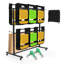 Chariot de rangement 69 pouces pliable robuste pour chaise roulante 69 lb avec roues en caoutchouc