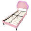 Upholstered Bed With Adjustable  Headboard Velvet-1923782016-1940425940