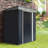Metal Lean To Garden Shed, Outdoor Storage Shed, Garden Tool House With Double Sliding Doors-112014849-112014850