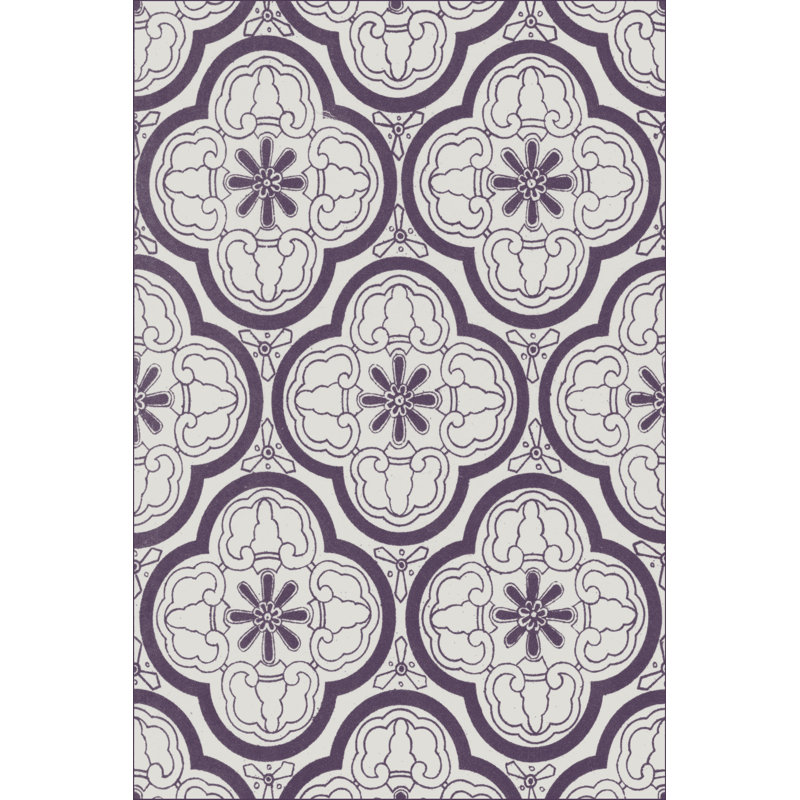 Pattern In Plum I - Wrapped Canvas Print, 76cm H x 51cm W x 3.8cm D