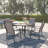 4 - Person Metal Patio Dining Set with Rectangular Table-72156547