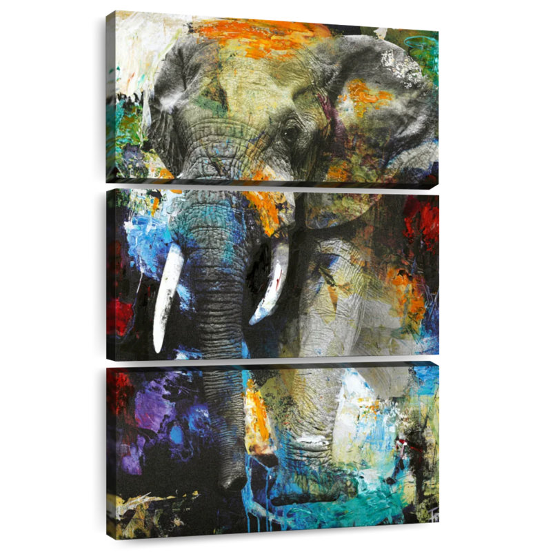 Brampt Blotchy Elephant, 23" H x 14" W