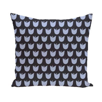 Housse et insert de coussin d'extérieur carré Tulipes