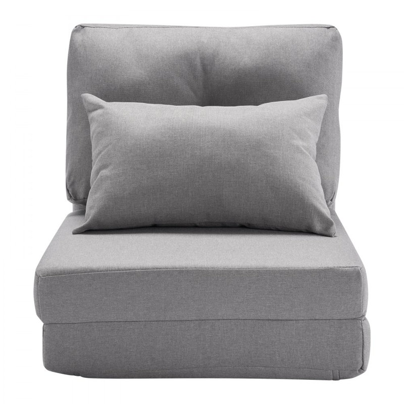 Fauteuil convertible convertible à 5 positions réglables sur le plancher gris