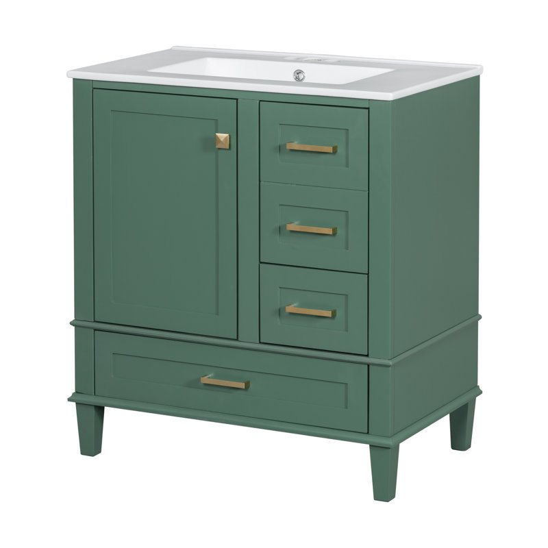 Ensemble de meuble-lavabo moderne 30 po avec lavabo 30 po, Île Seymour Nord, Galapagos