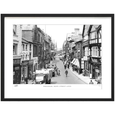 Wrexham, Hope Street C1955 by Francis Frith - Single Picture Frame Print
