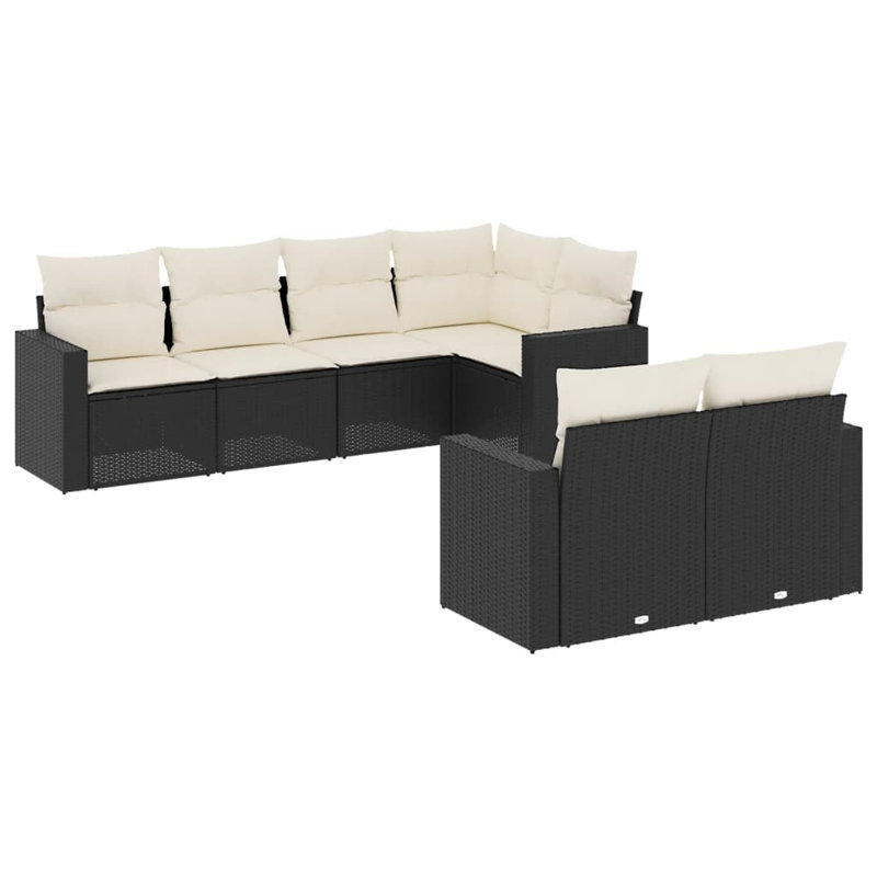 Vidaxl Garden Sofa Set Black