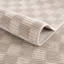 Tapis beige géométrique lavable à la machine Kwan-1049478165