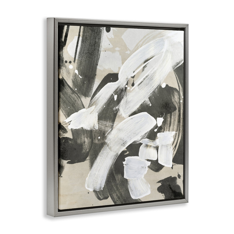 Art mural moderne sur toile flottante encadrée moderne par Joris Hoefnagel, Cadre flottant gris lustré, H 21 po x l 17 po