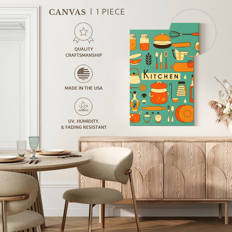 Kema Kitchen Basics Wall Sign, 51" H x 34" W