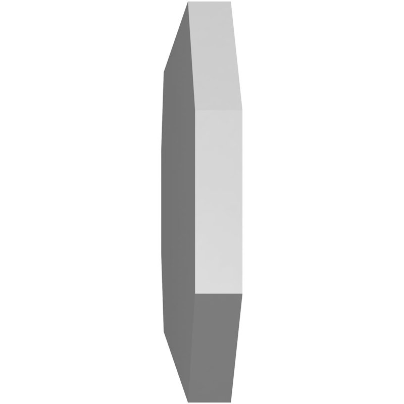 Évent horizontal gondole allongé en surface octogonal Signature, H 14 po x l 32 po x P 1,5 po