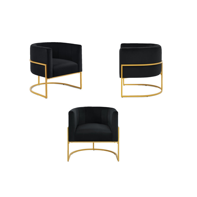 Velours large 28,25 po Catrease, Velours noir