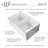 32.75'' L Double Bowl Fireclay Kitchen Sink-10170784