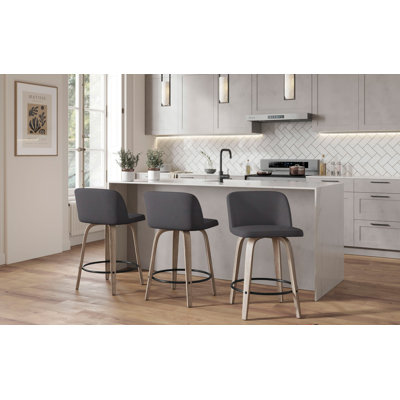 Tabouret de comptoir pivotant 25,5 po Arabelle
