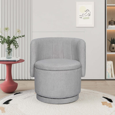 Chaise pivotante avec espace de rangement sous le siège