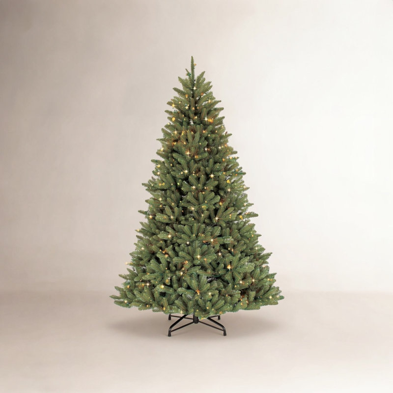 Arbre de Noël artificiel pré-éclairé, H 9 pi