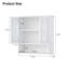 Armoire de salle de bain murale blanche-640432175