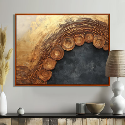 Paysage désertique avec cactus et glissade sur bois II - art mural sur toile désertique