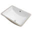 Lavabo rectangulaire en céramique de luxe Luxury
