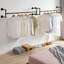 Merissa 109cm Wall Mounted Clothes Rack