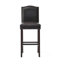 Ensemble de 2 tabourets de bar, tabourets de bar rembourrés à hauteur de comptoir pour îlot de cuisine, pieds en bois d'hévéa, capacité de poids de 300 lb-561650953-561650954