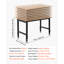 Établi réglable, capacité de 1 500 lb, établi en bois de chêne de 48 po x 24 po avec réglage de la hauteur de 26,3 à 40,2 po, table de travail en bois franc robuste pour garage, atelier, maison, bureau, commercial