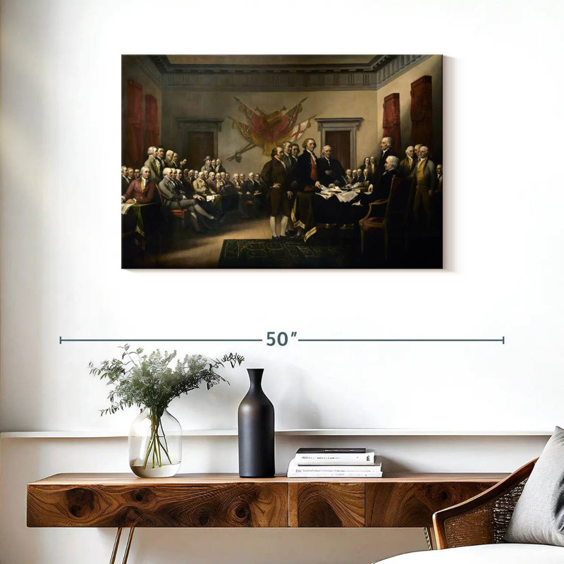 Lelar Declaration Of Independence, 24" H x 36" W