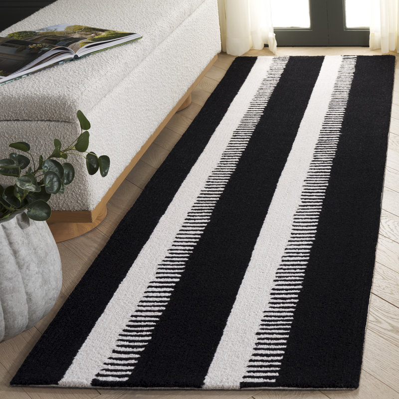 Tapis en laine touffeté à la main genre 153, Tapis de couloir 2 pi 3 po x 8 pi
