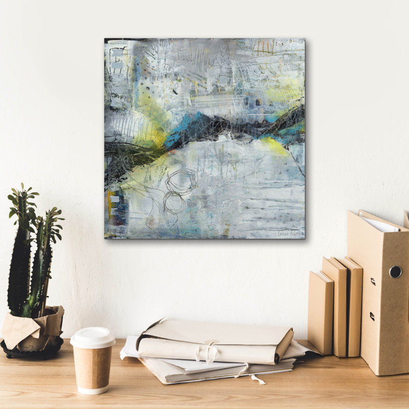  Art mural sur toile 18 po x 18 po «Inb entr» par Laura Gibson