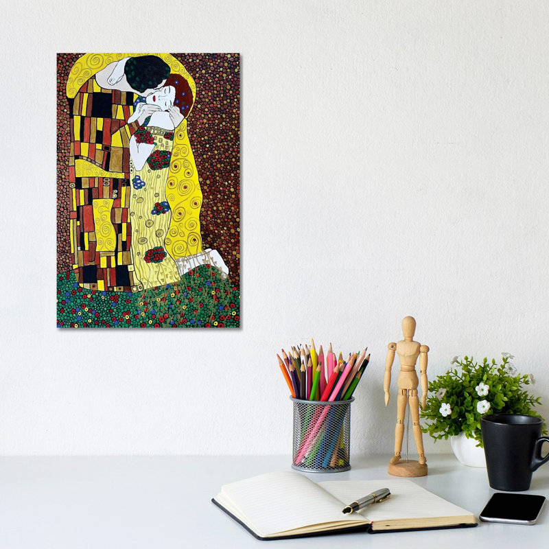 The Kiss by Rachel Olynuk - Wrapped Canvas Gallery-Wrapped Canvas Giclée, 20.32 cm H x 30.48 cm W