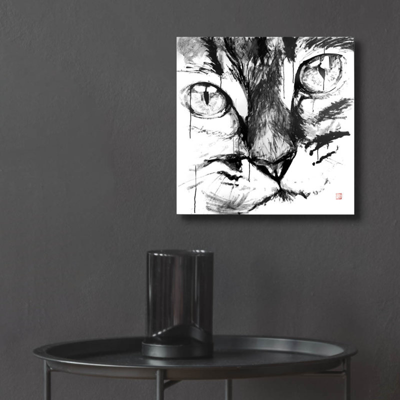 " Cat Face " by Pechane, 12" H x 12" W
