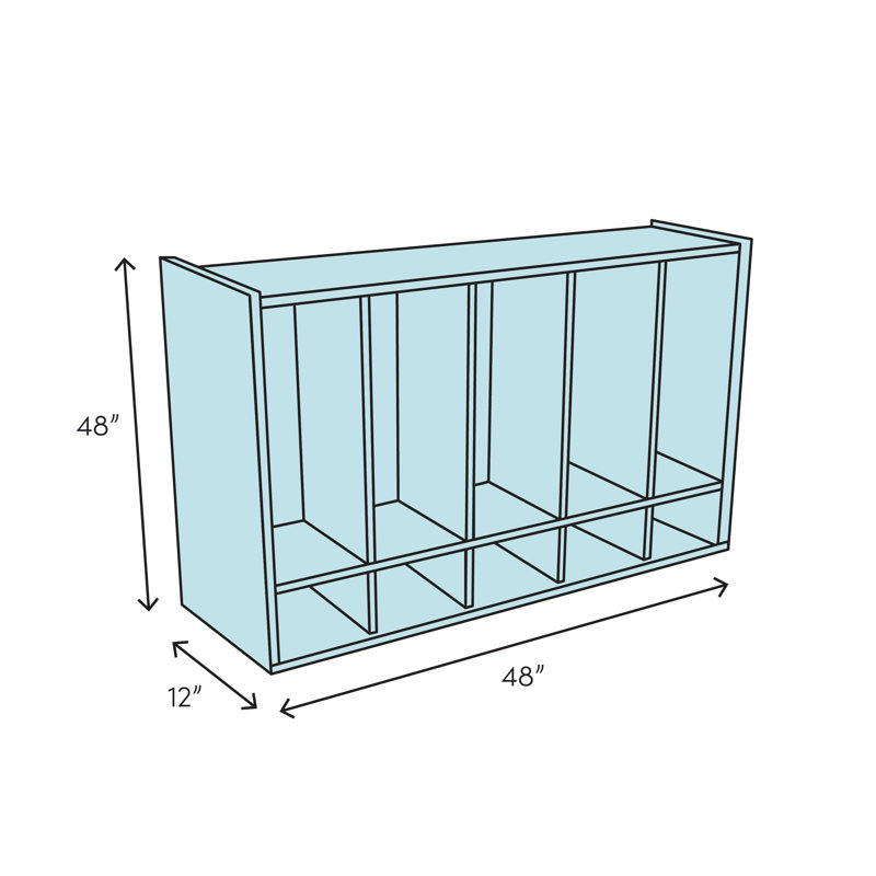 Manufactured Wood 3 - Tier 48'' Cubby
