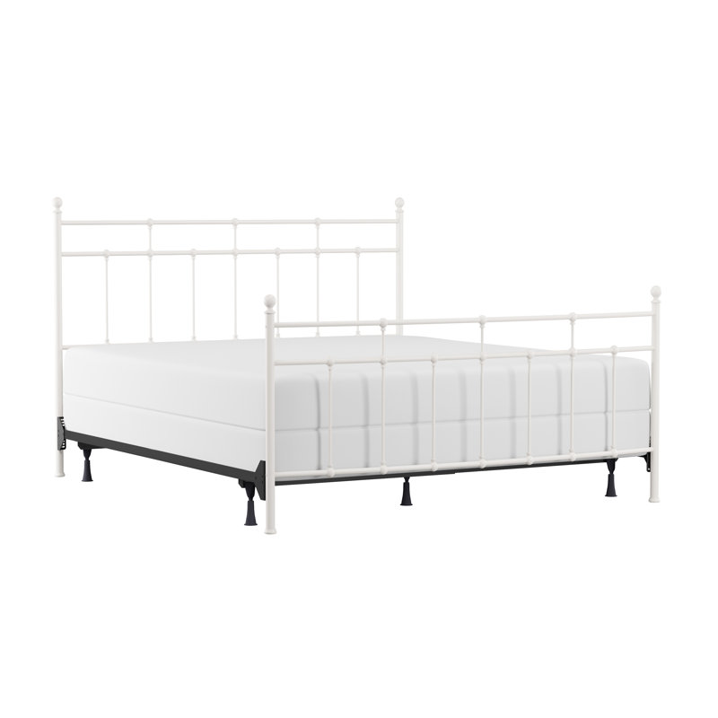 Eccleshall Metal Bed, King, Soft White