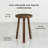 Keira Solid Wood End Table With Round Tray Top-1379181403