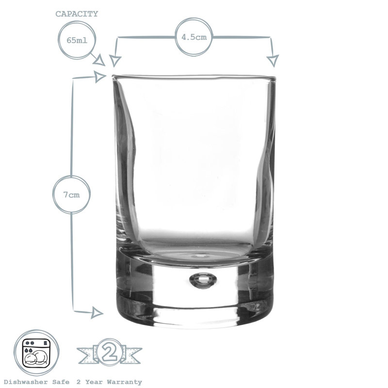 Barglass Shot Glasses - 65ml, 12