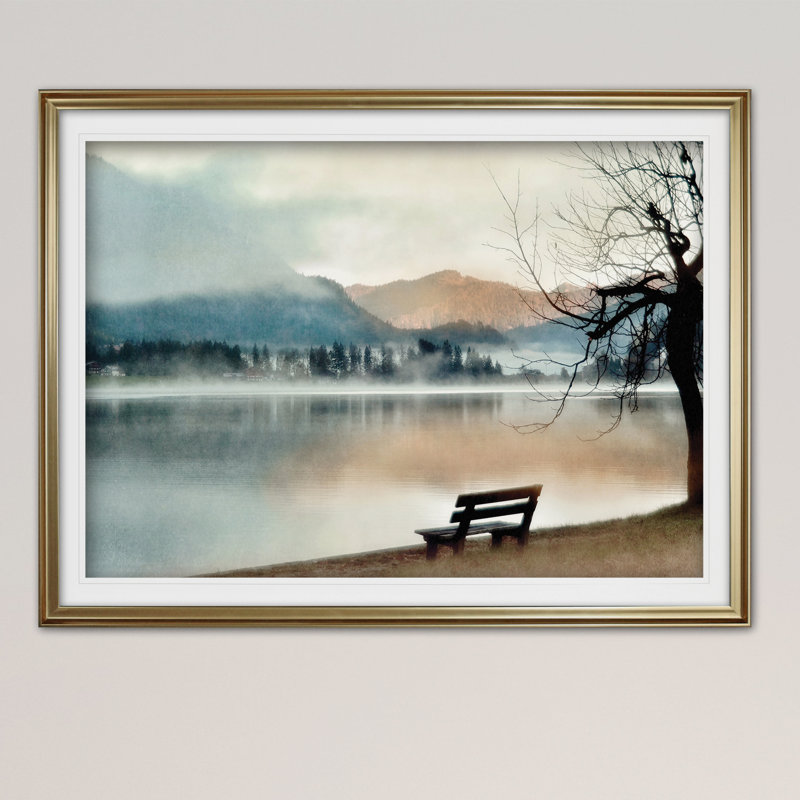 Inner Peace - reproduction de cadre photo, Or, H 28 po x l 38 po x P 1,5 po