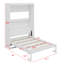 Armoire lit escamotable Murphy avec tablettes intégrées et relevage hydraulique-106950510-106950509