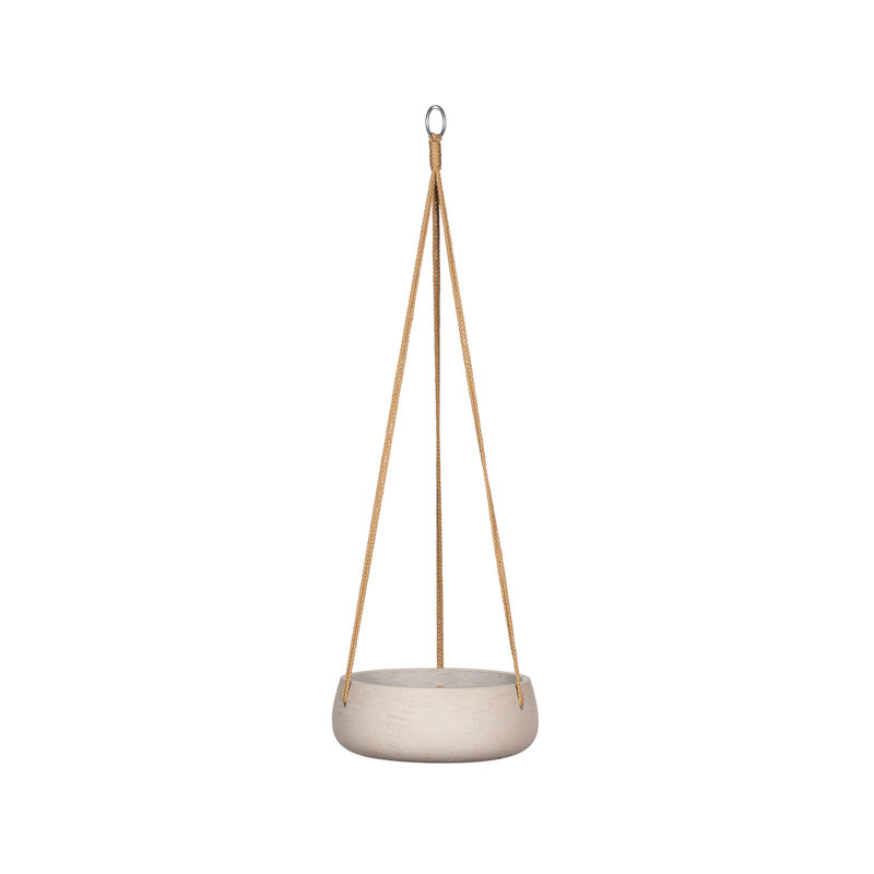 Eileen M (hanging) Grey Washed, 4.33" H x 11.42" W x 11.42" D, Gray Washed