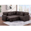 Coussin de salon modulaire réversible de style moderne avec rangement escamotable 3 pièces