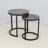 Aryauna 50cm Round Nesting Table for Living Room, MDF Top Nest of Tables, Sofa Side End Table