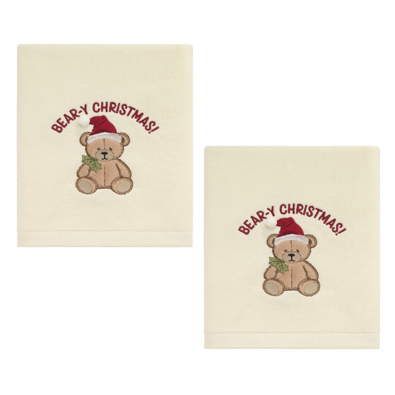 Ensemble de 2 essuie-mains Avanti Teddy Bear