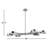 Sandiso 6 - Light Dimmable Sputnik Modern Linear Chandelier-772085509