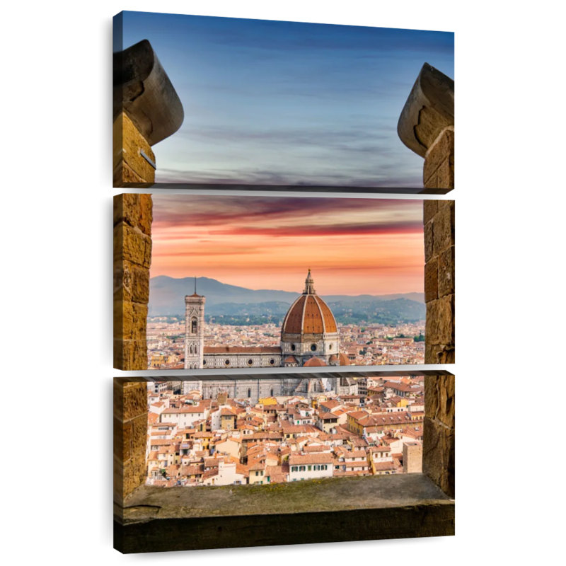 Masam Florence vue du sommet, Italie, H 38 po x l 24 po