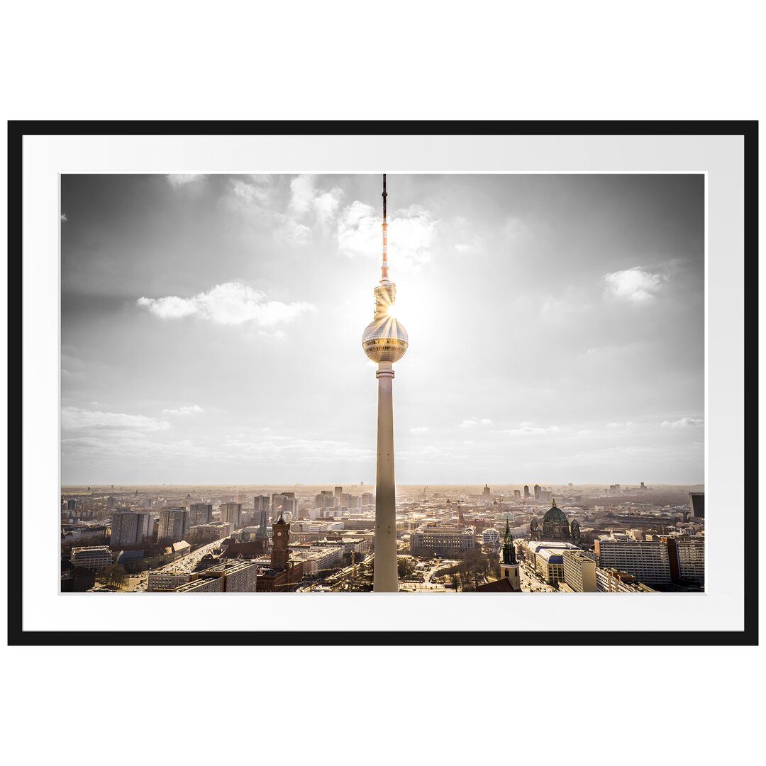 Gerahmtes Poster Berliner Fernsehturm