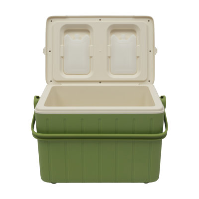19.02QT Portable Insulated Cooler, Outdoor Ice Chest with 2 Ice Packs, 48-72H Cold Retention for Camping & Picnic