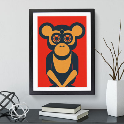 Monkey in Abstract No.2 - Wall Art